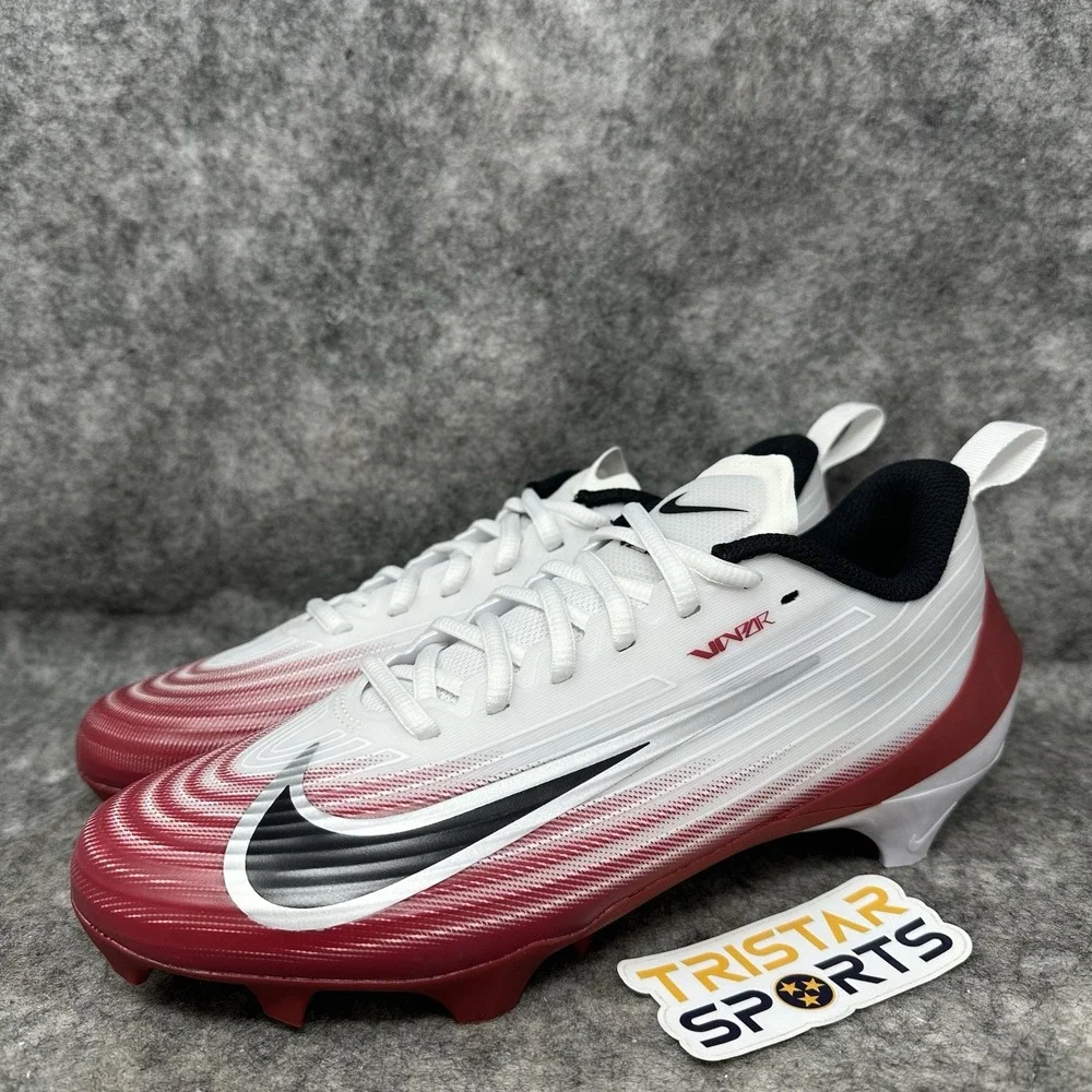 Nike Vapor Speed 3 Football Cleats Mens Size 9 White Team Crimson HM8849-102